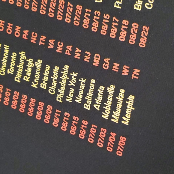 Def Leppard Journey concert tee Tour 2018 XL short sleeve NEW - Picture 6 of 7